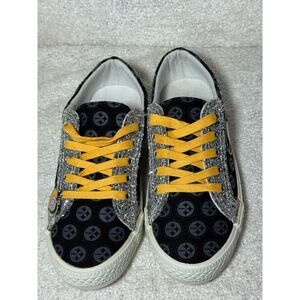 Bradford Exchange 2019 Pittsburg Steelers Canvas Tennis Shoes Size 5